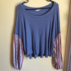 Altard State Oversized Thermal Boho Top Sz. M